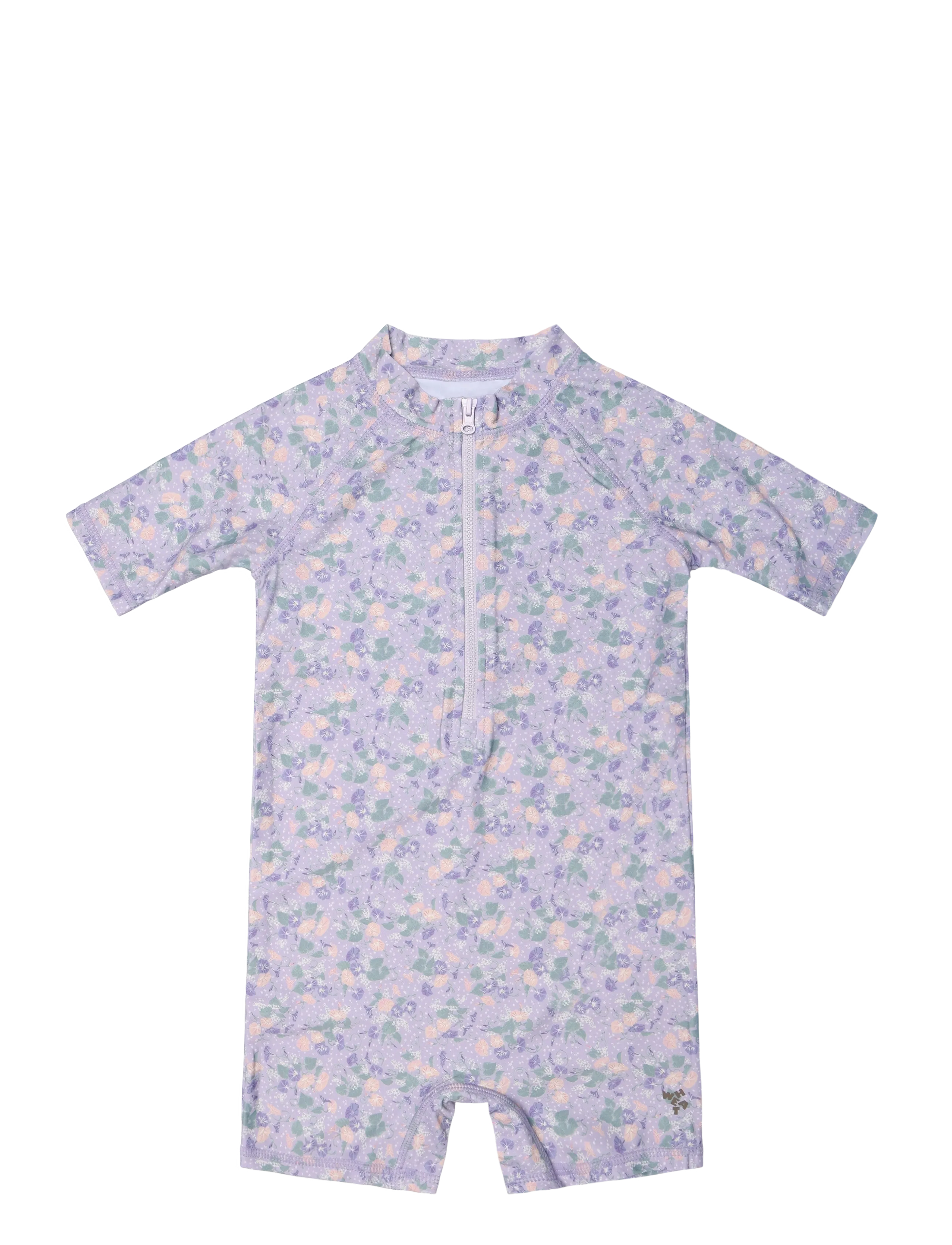 Wheat Swimsuit S/S Cas - Badeanzüge - PURPLE LIGHT PETUNIAS / purple