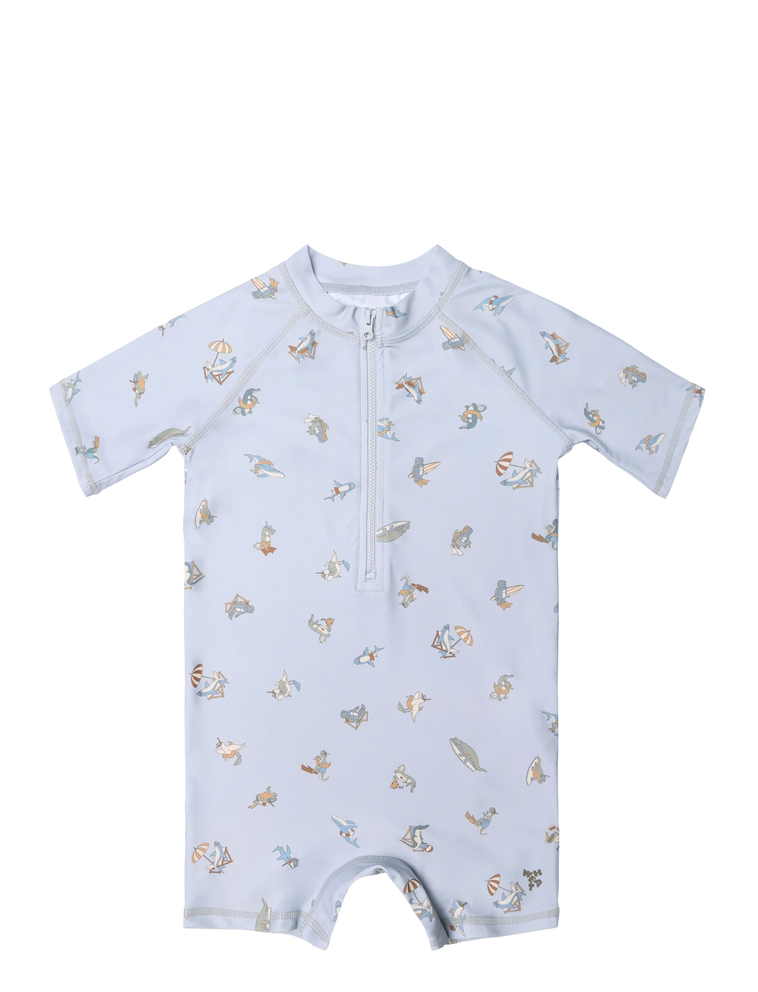 Wheat Swimsuit S/S Cas - Badeanzüge - SWIM CLUB / blue
