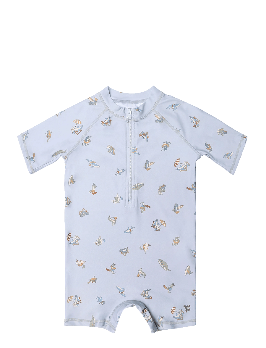 Wheat - Swimsuit S/S Cas - baddräkter - swim club - 0