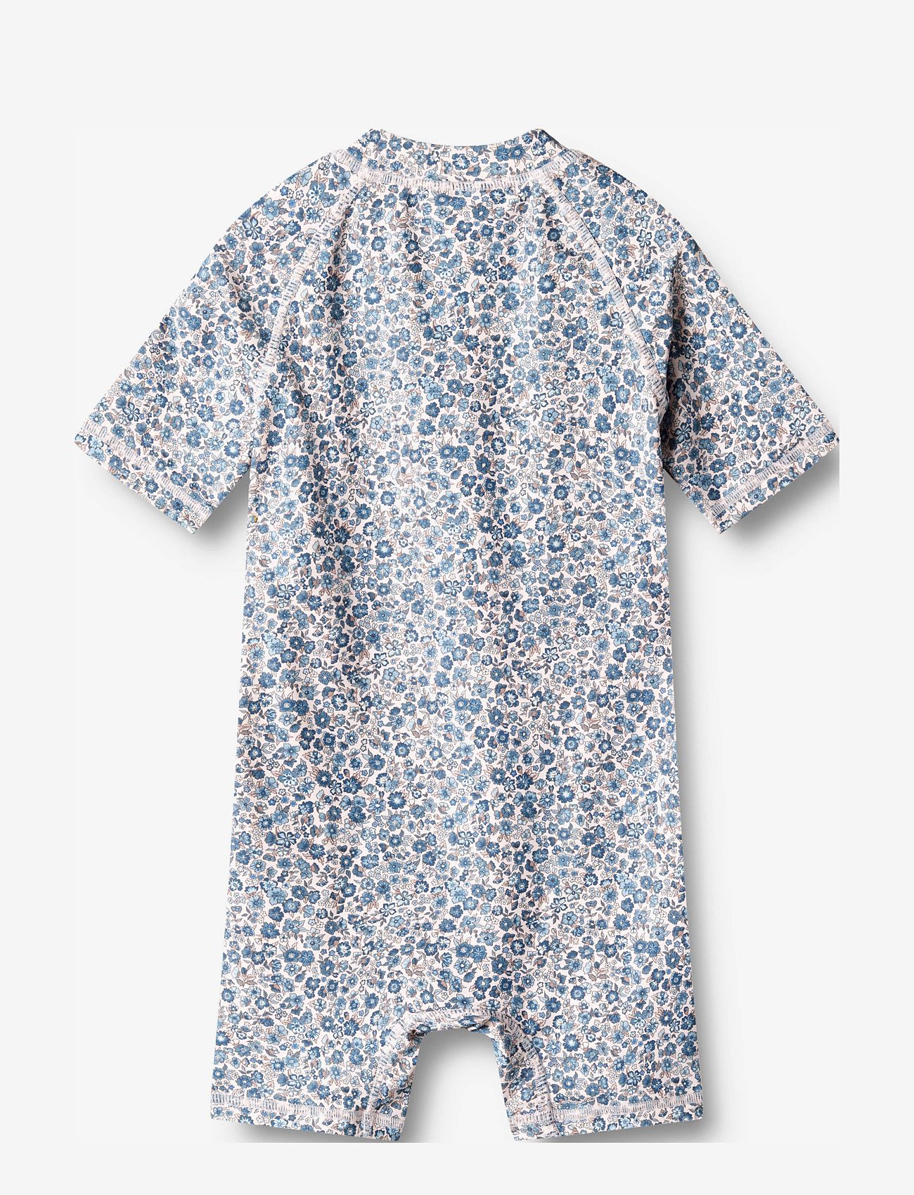 Wheat - Swimsuit S/S Cas - blue flower meadow - 1