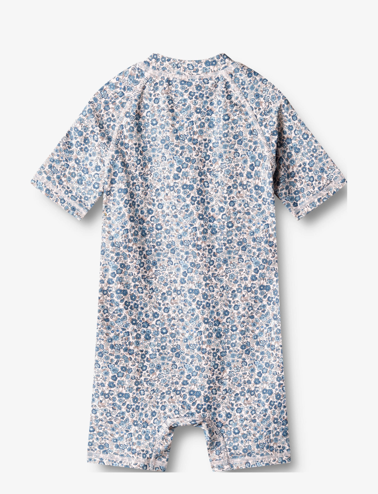 Wheat - Swimsuit S/S Cas - blue flower meadow - 1