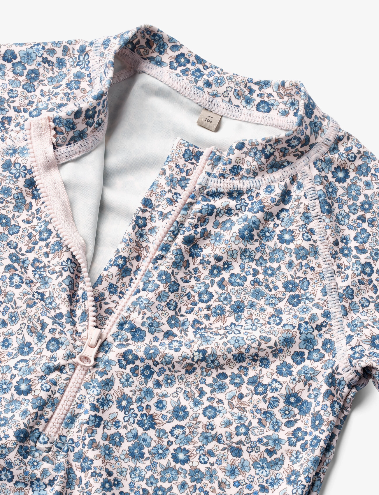 Wheat - Swimsuit S/S Cas - blue flower meadow - 2
