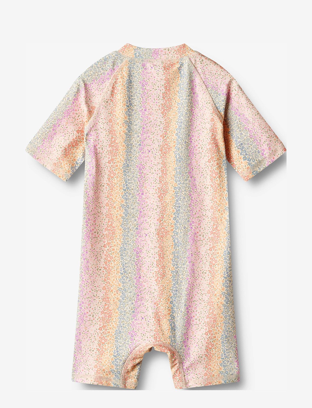 Wheat - Swimsuit S/S Cas - rainbow flowers - 1