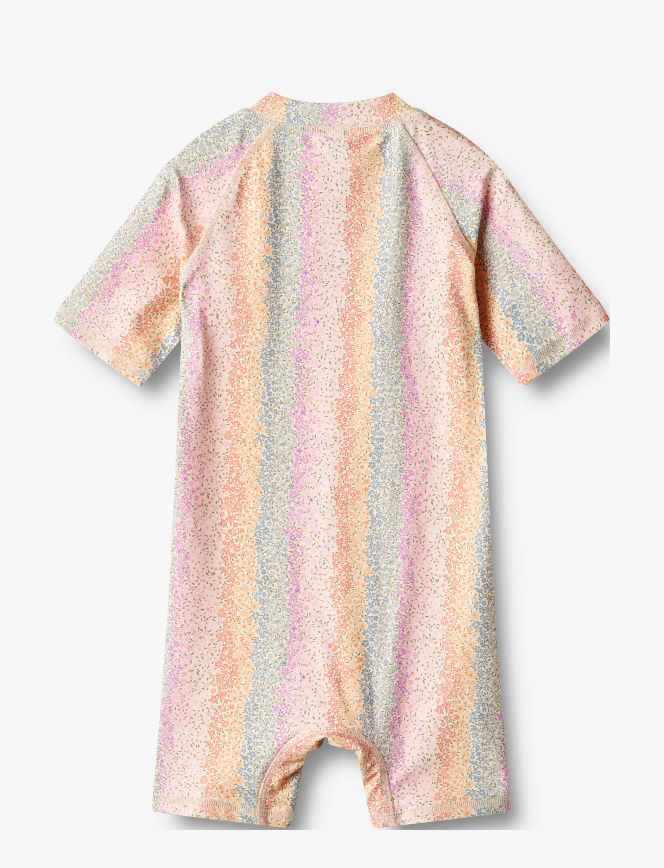Wheat - Swimsuit S/S Cas - rainbow flowers - 1