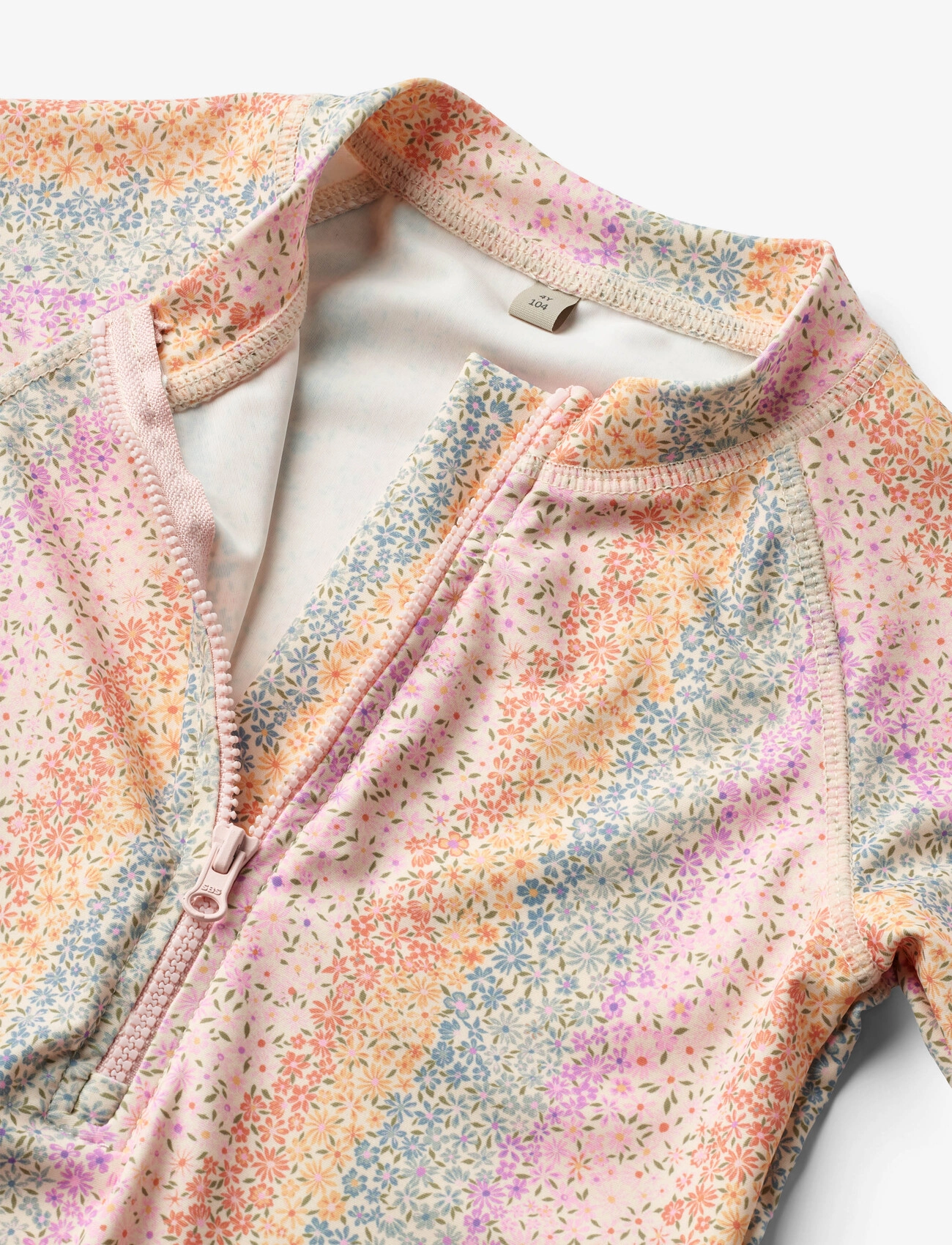 Wheat - Swimsuit S/S Cas - rainbow flowers - 2