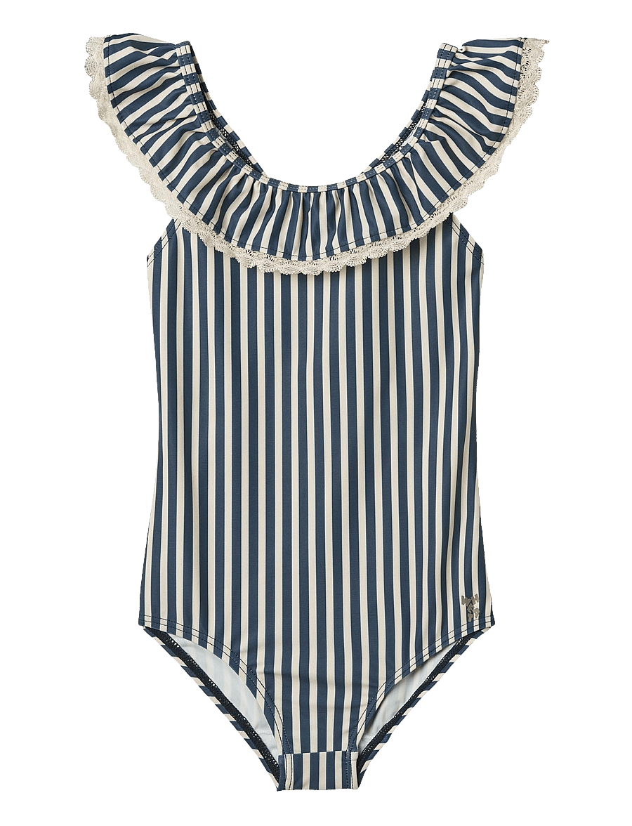 Wheat - Swimsuit Doris - uv-kläder - blue stripe - 1