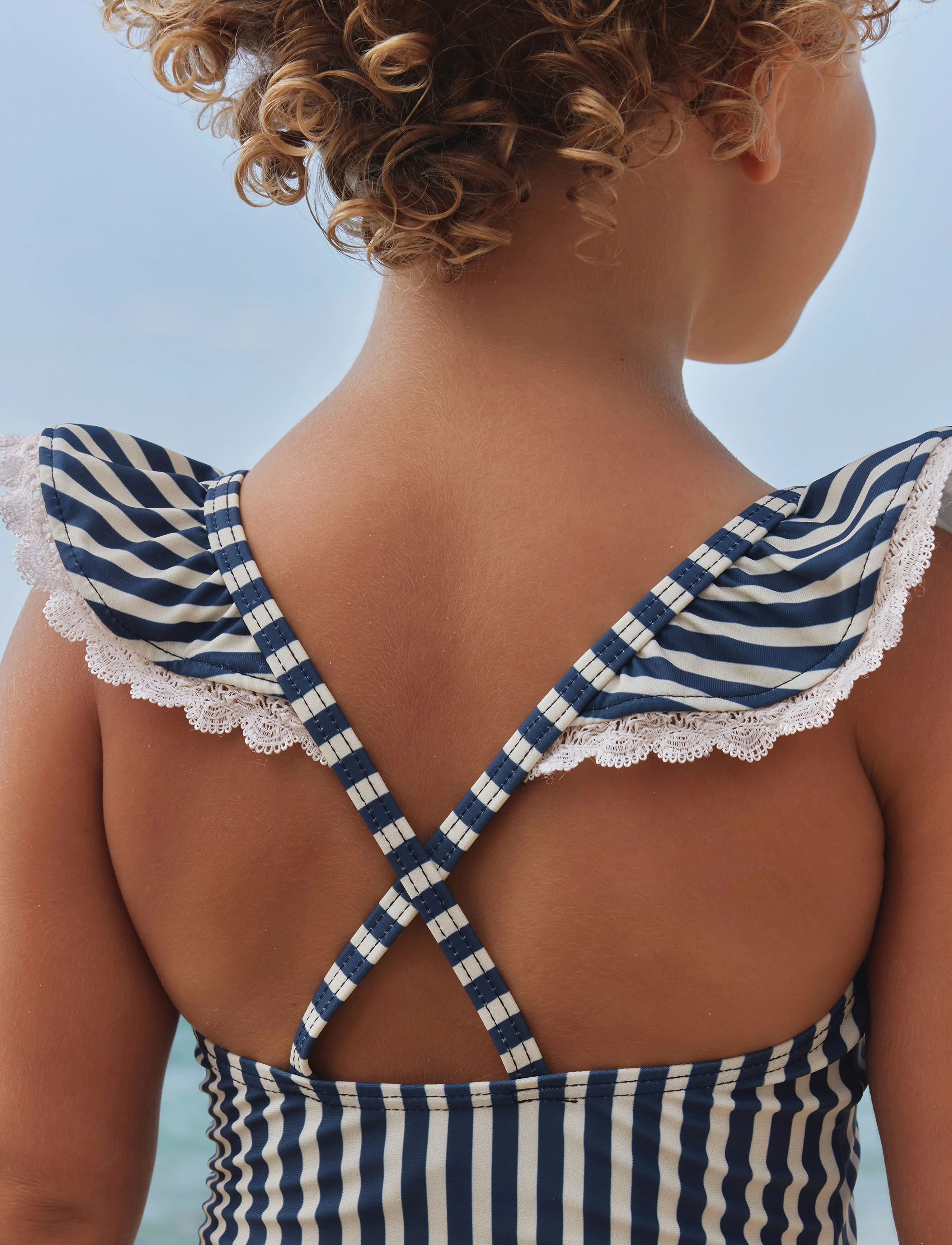 Wheat - Swimsuit Doris - uv-kläder - blue stripe - 4