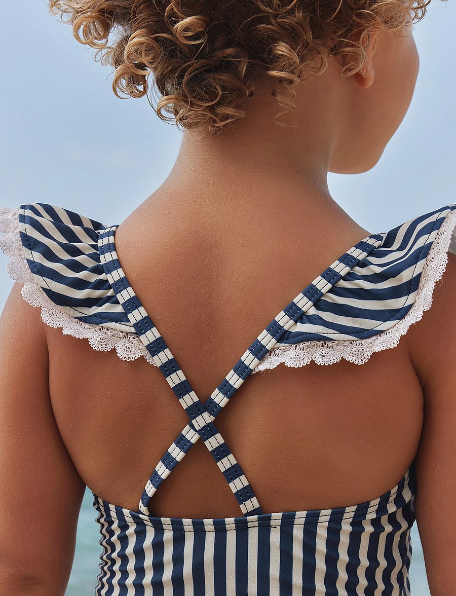 Wheat - Swimsuit Doris - uv-kläder - blue stripe - 4