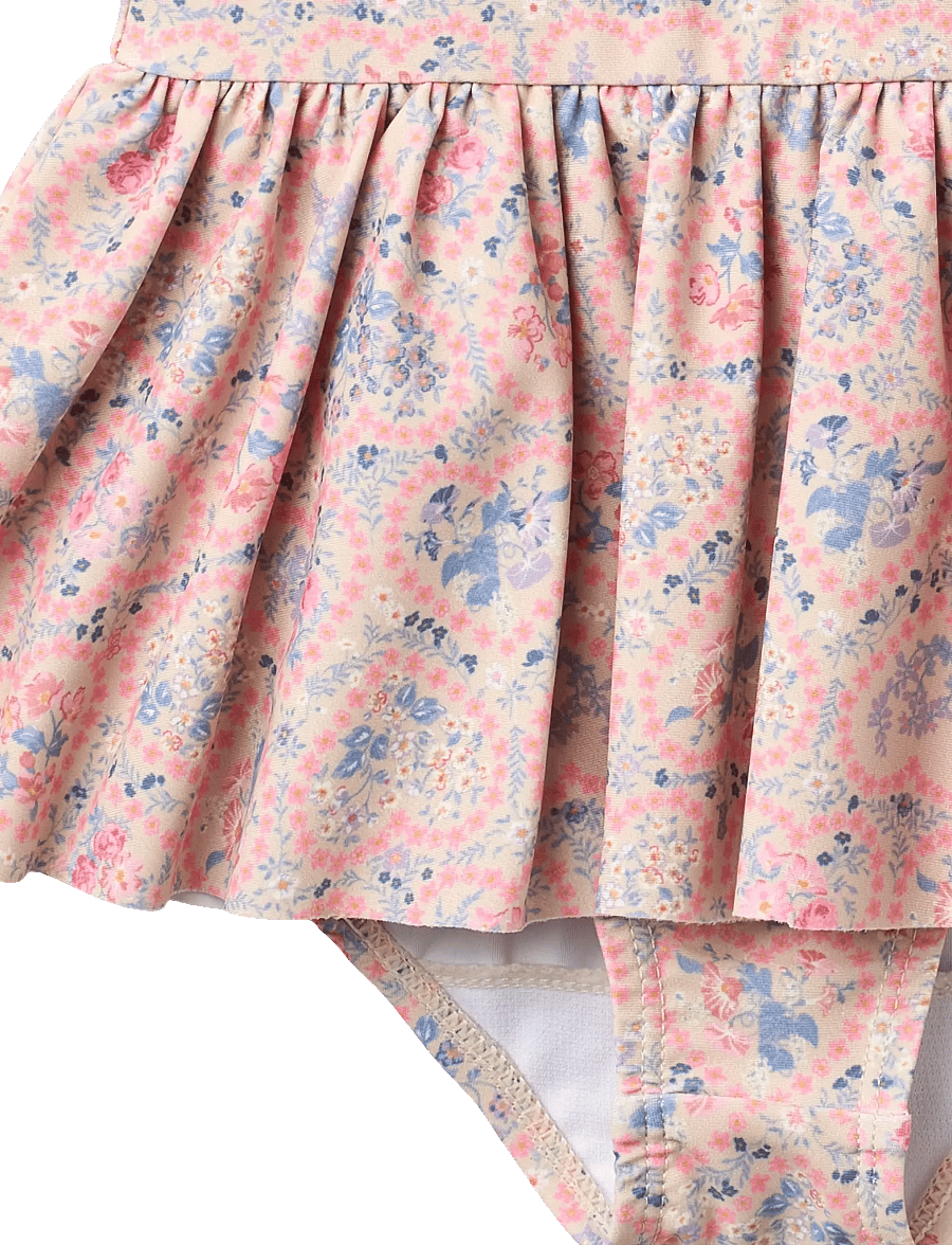 Wheat - Swimsuit Erna - uv-bekleidung - pink heart flowers - 2