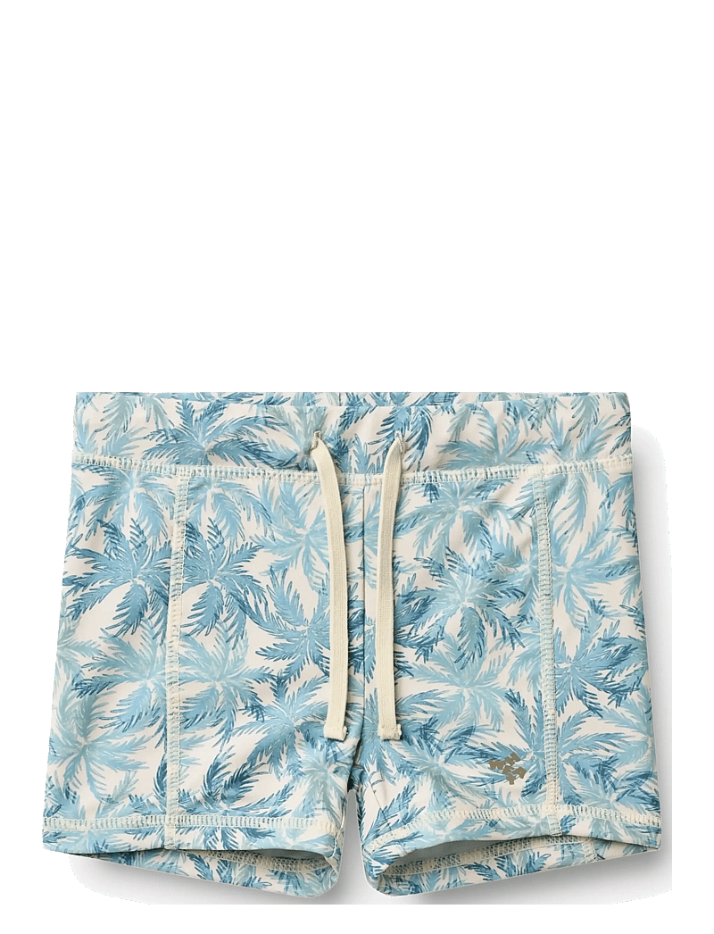 Wheat - Swimshorts Ulrik - uv-tøj - blue palm - 0