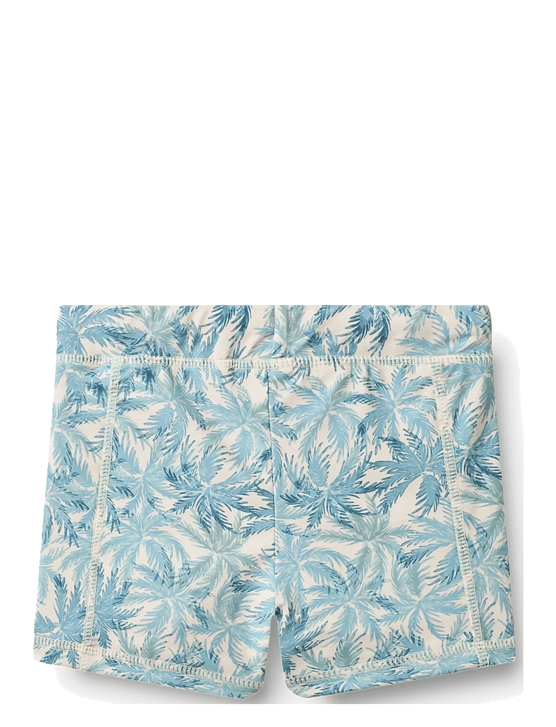 Wheat - Swimshorts Ulrik - uv-tøj - blue palm - 1