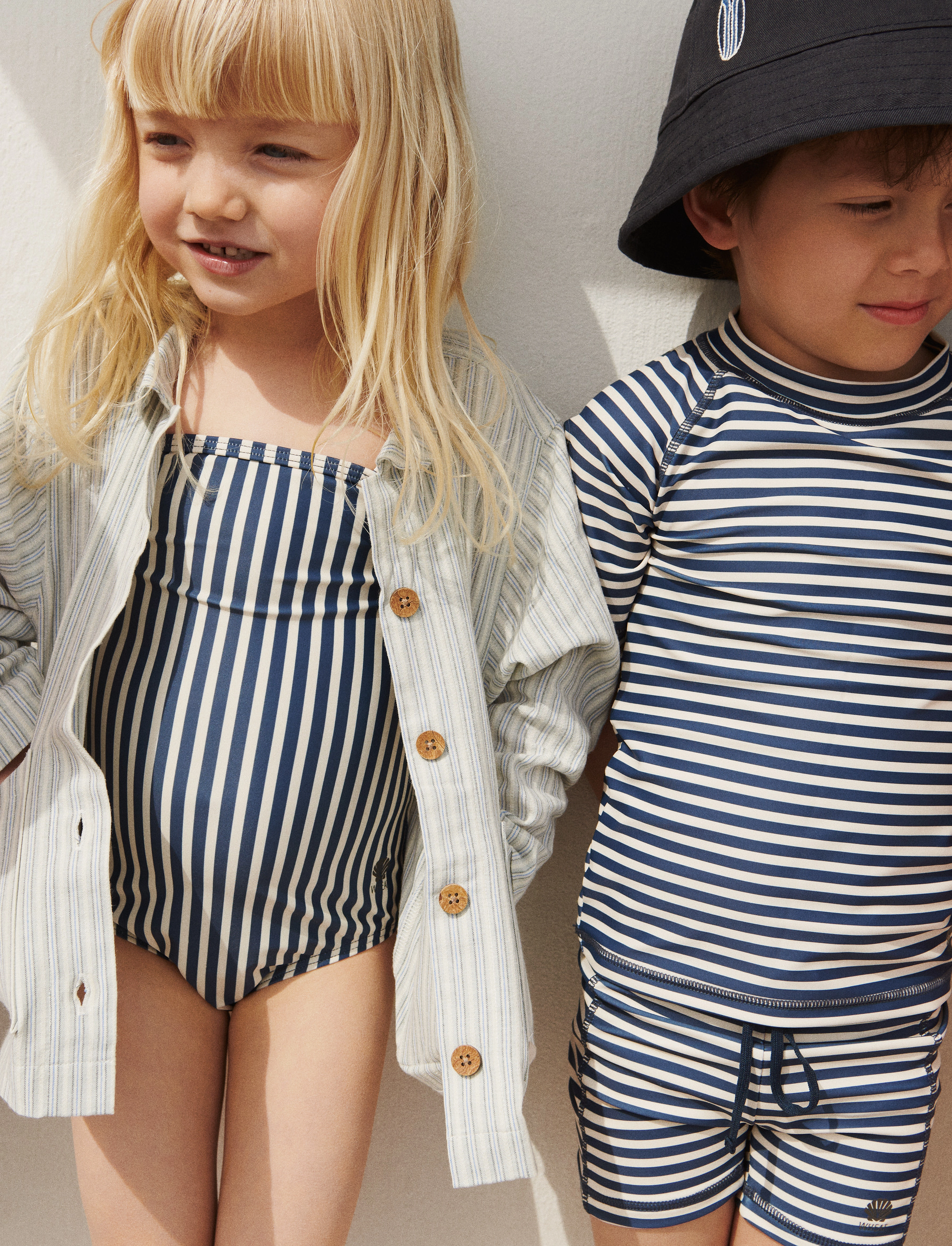 Wheat - Swim Shorts Ulrik - indigo stripe - 3
