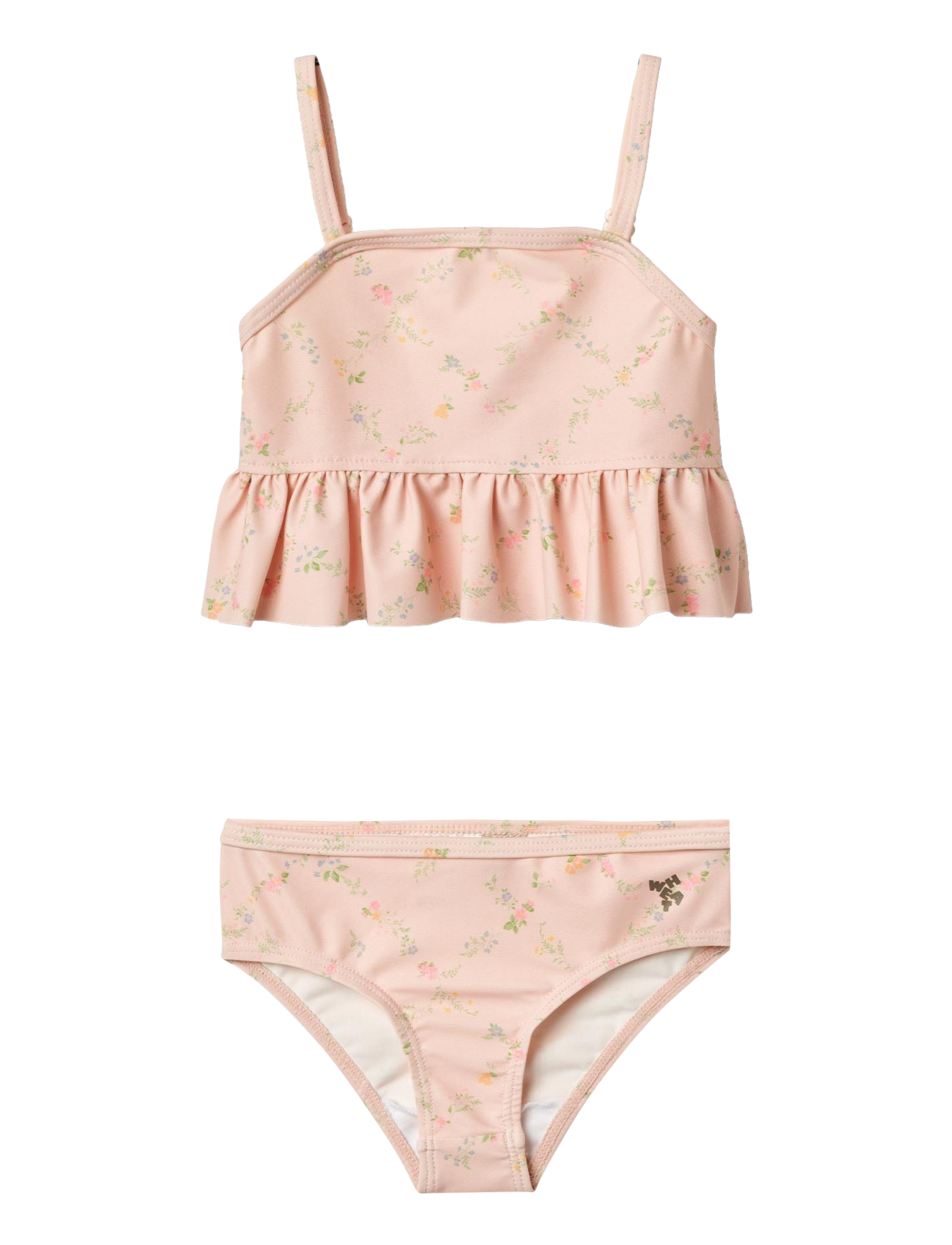 Wheat Bikini Lærke - Bikinit - POWDER CHECKED FLOWERS / pink/rose