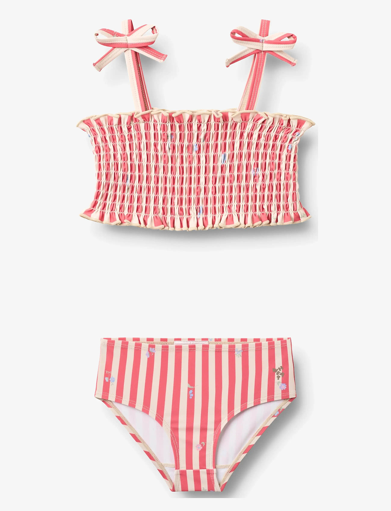Wheat - Bikini Carla - bikinis - red stripe flowers - 0