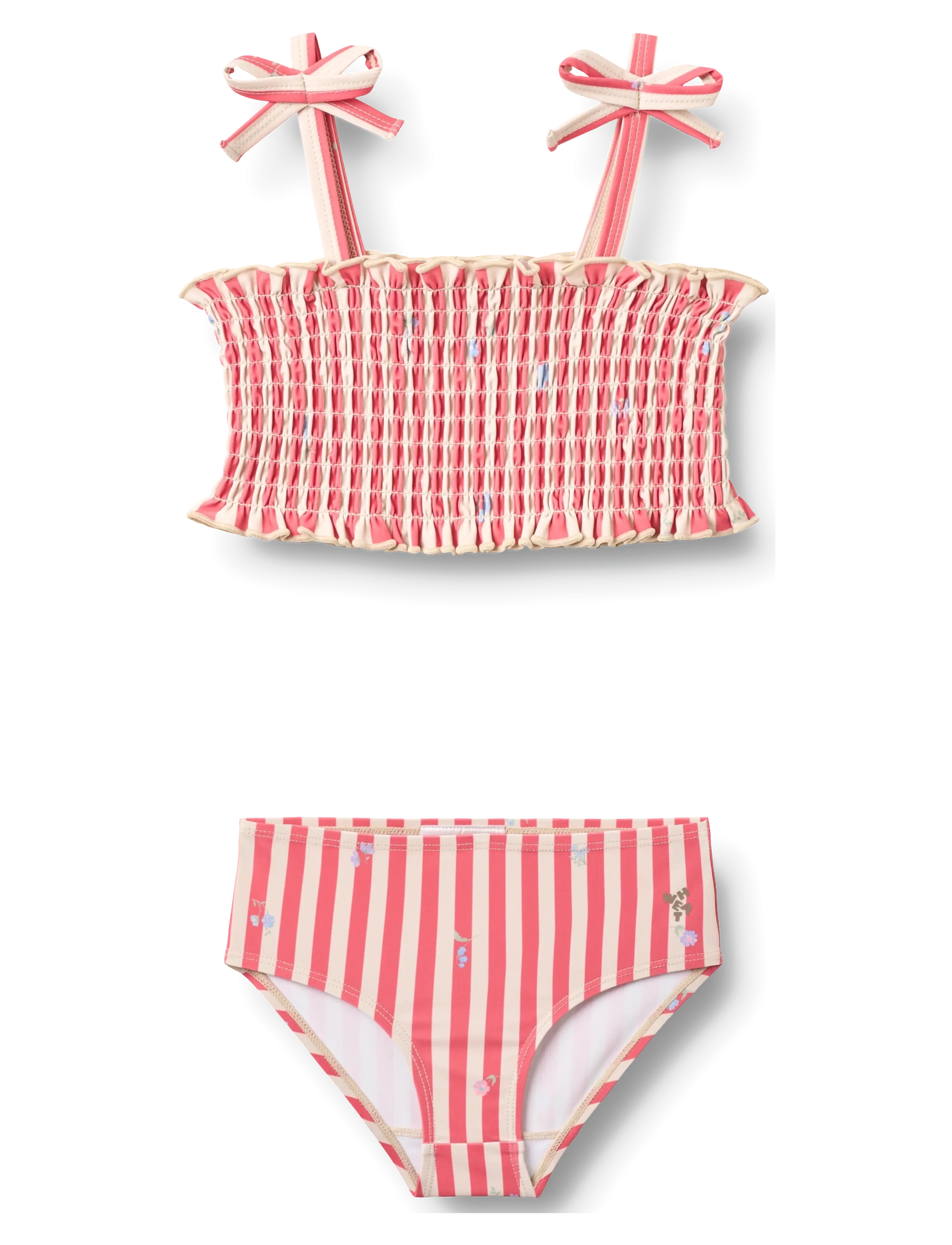 Wheat Bikini Carla - Teismelised 140-176 - RED STRIPE FLOWERS / red