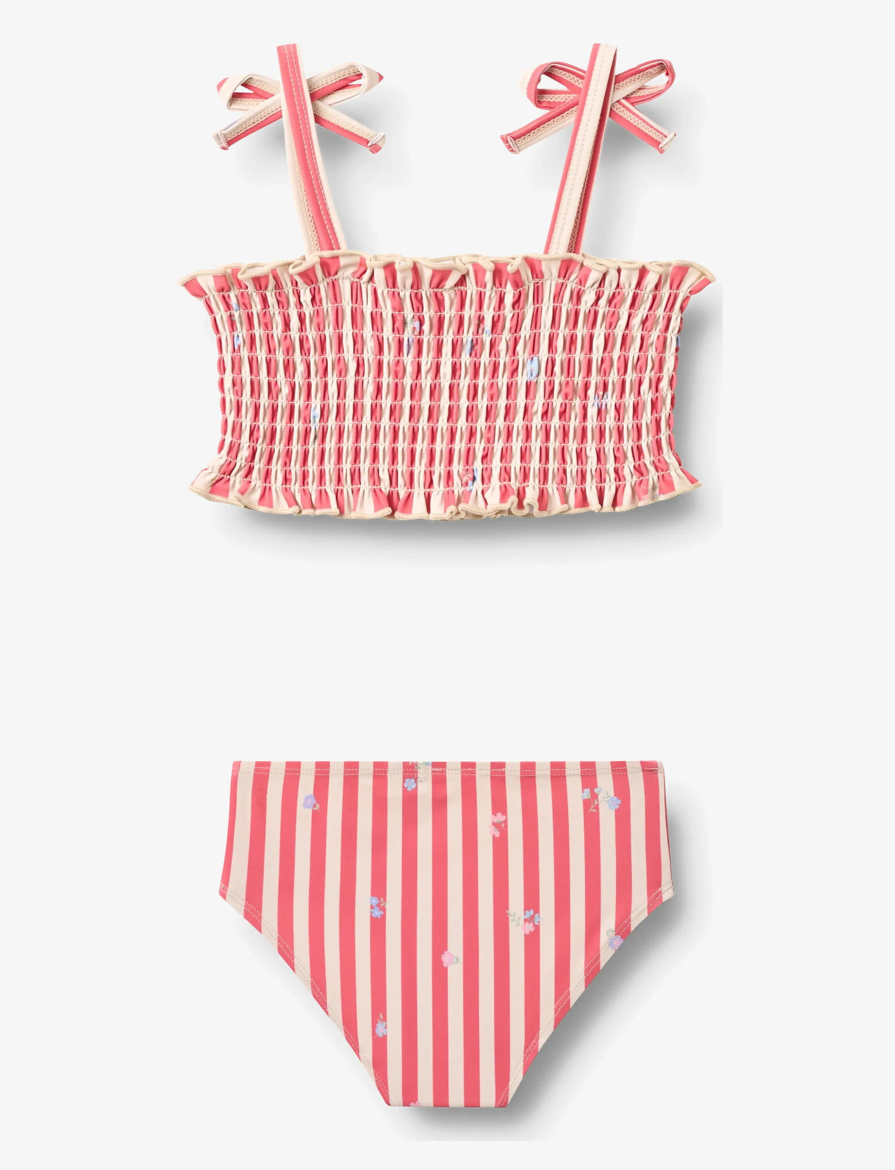 Wheat - Bikini Carla - bikinis - red stripe flowers - 1