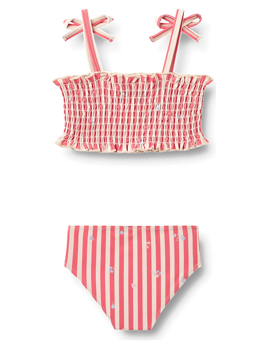 Wheat - Bikini Carla - bikinis - red stripe flowers - 1