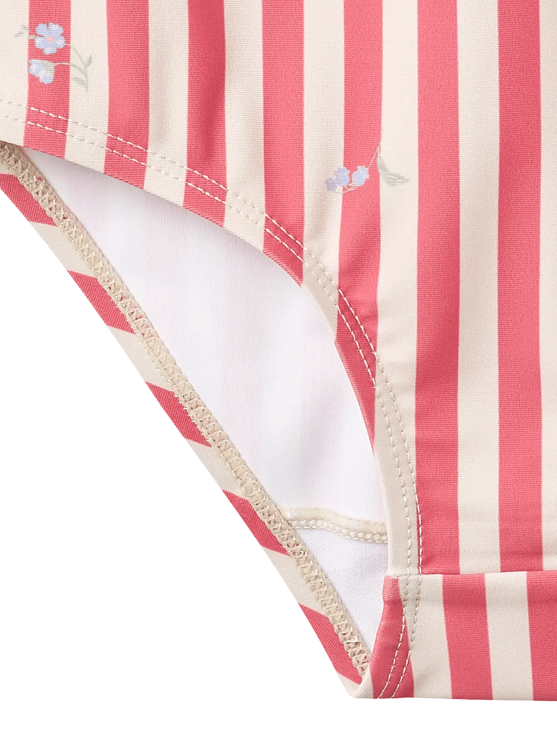Wheat - Swimsuit Selma - uv-kläder - red stripe flowers - 4