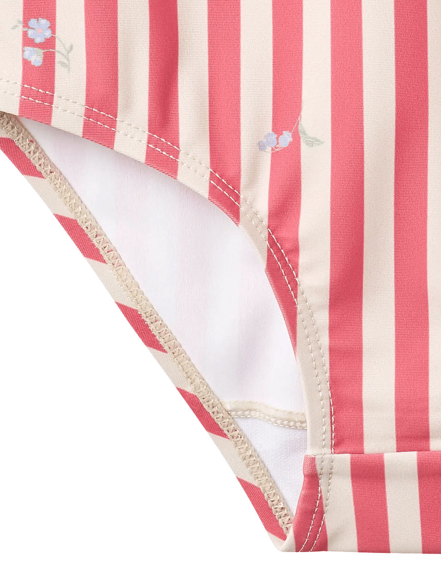 Wheat - Swimsuit Selma - uv-bekleidung - red stripe flowers - 4
