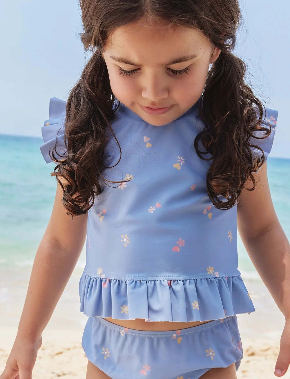 Wheat - Swim Set 2-piece Alma - bikinis - morning sky hearts - 0