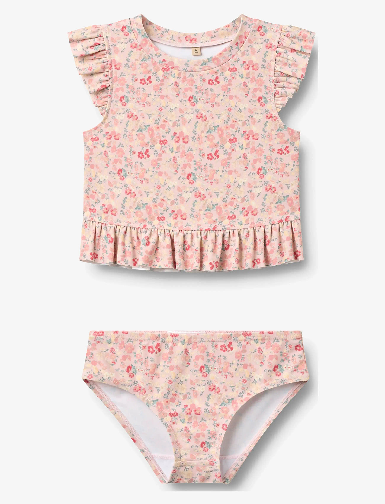 Wheat - Swim Set 2-piece Alma - bikinis - powder flowers and seashells - 0