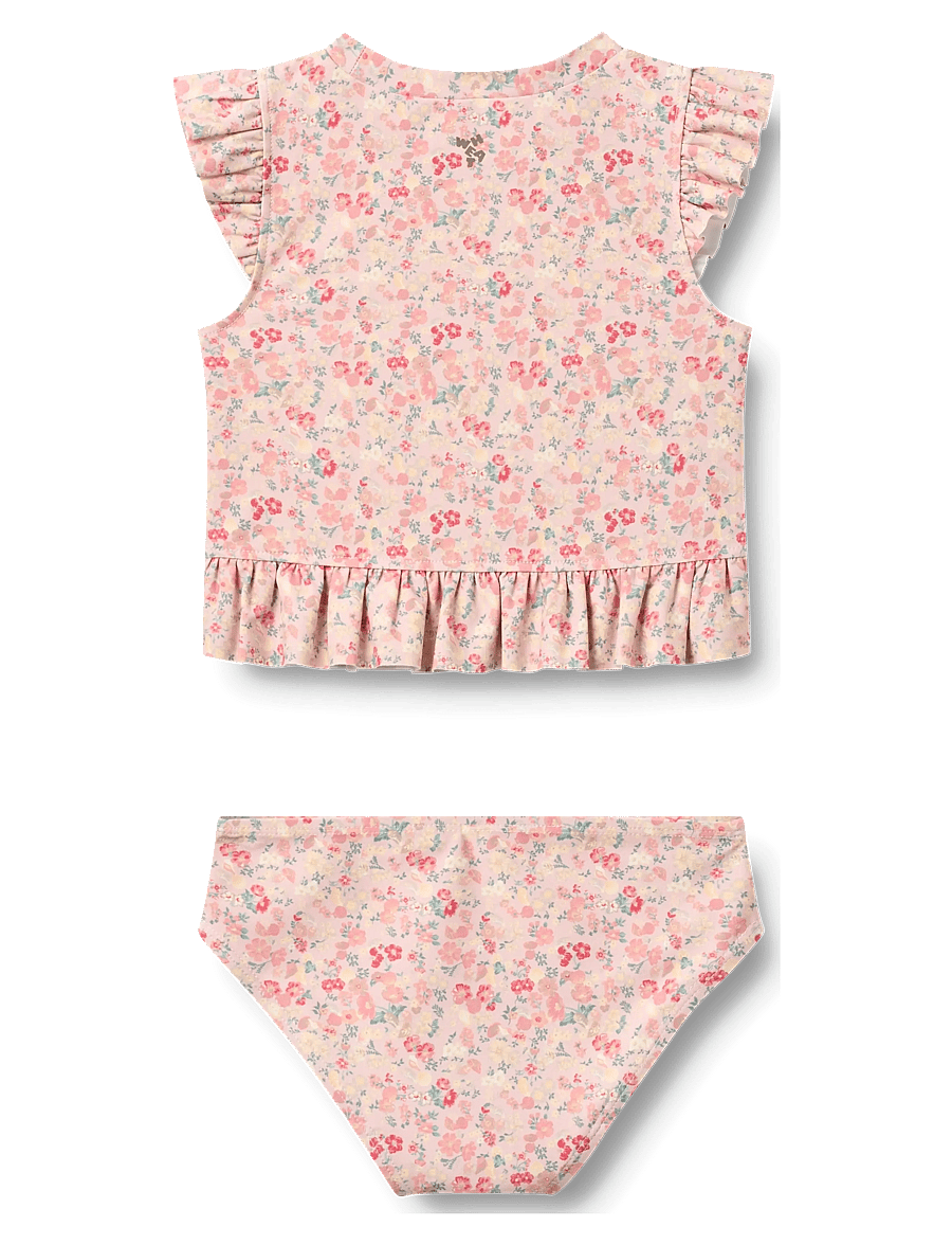 Wheat - Swim Set 2-piece Alma - uv-kaitsega riided - powder flowers and seashells - 1