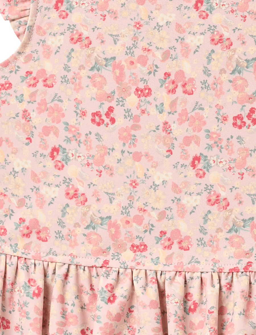 Wheat - Swim Set 2-piece Alma - uv-kaitsega riided - powder flowers and seashells - 4