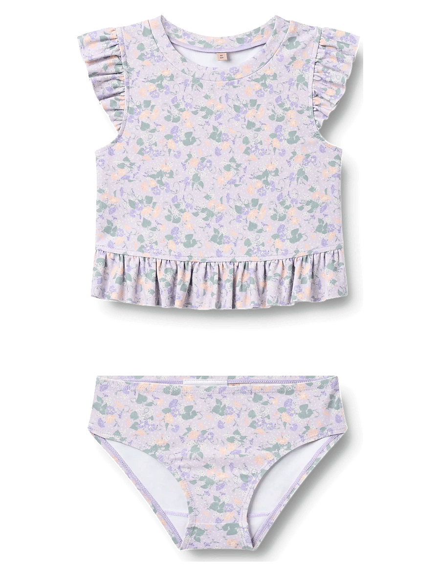 Wheat - Swim Set 2-piece Alma - uv-kleding - purple light petunias - 0