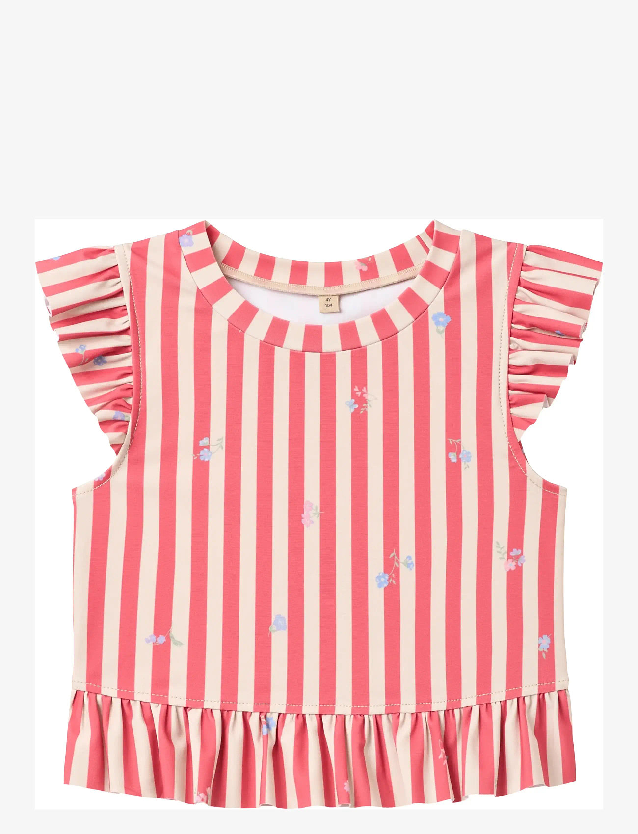 Wheat - Swim Set 2-piece Alma - bikinis - red stripe flowers - 2