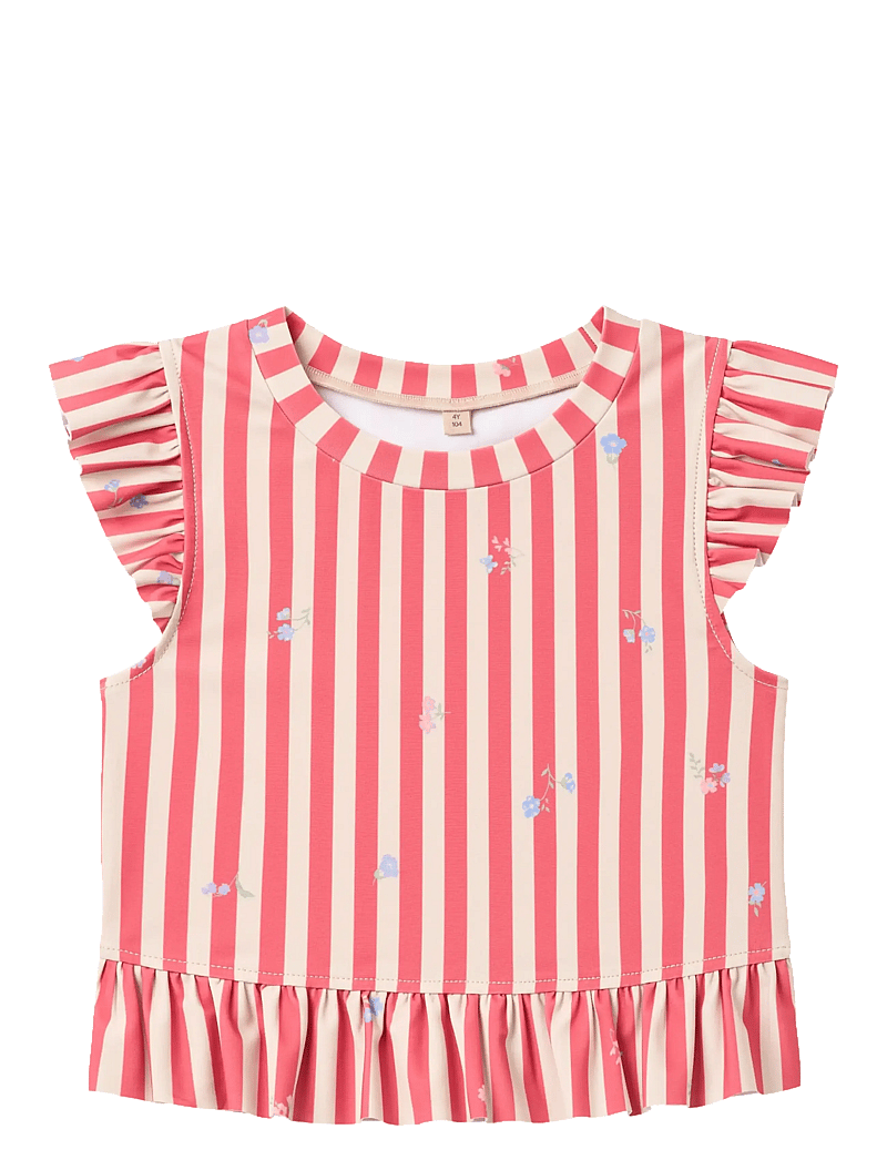 Wheat - Swim Set 2-piece Alma - bikinis - red stripe flowers - 2