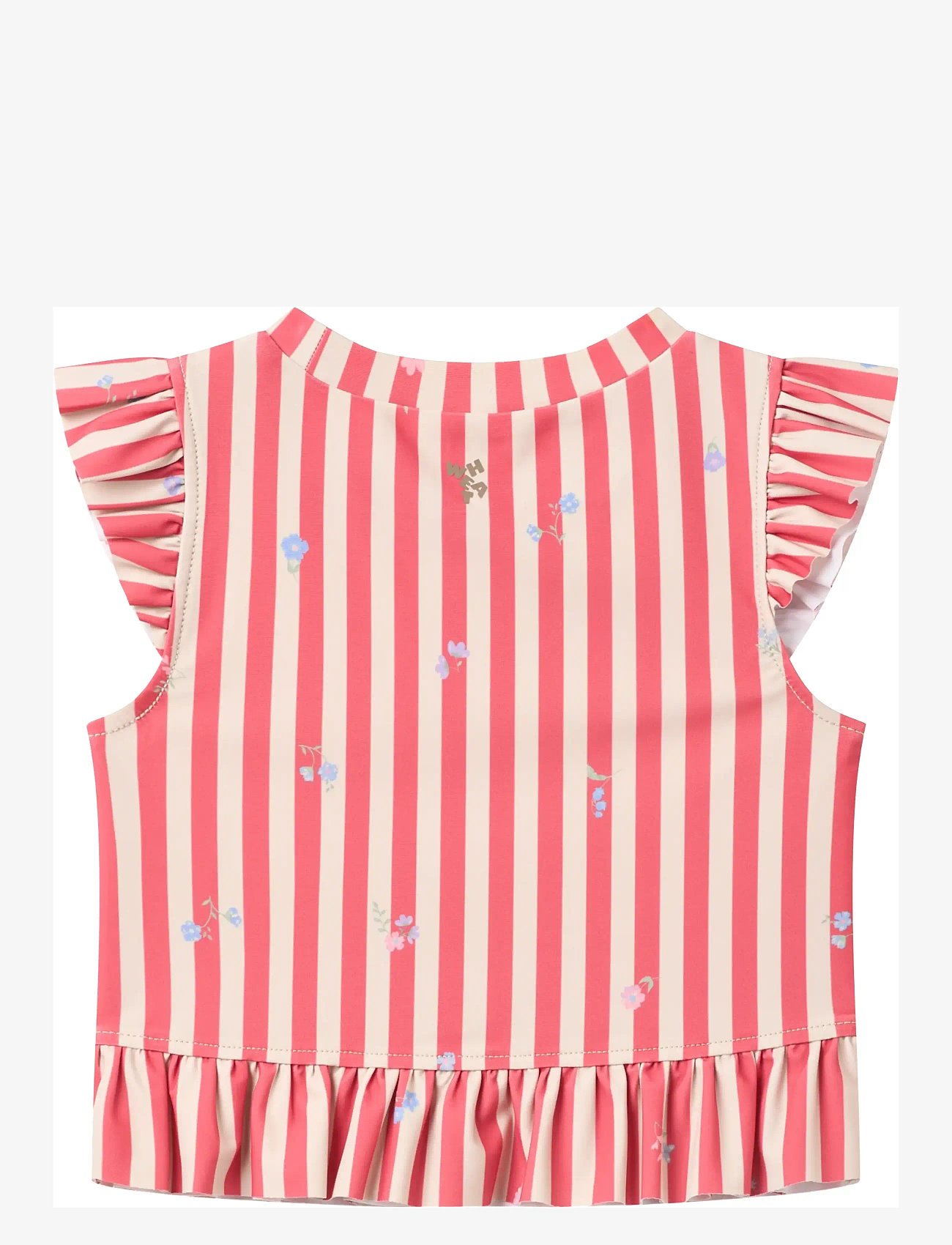 Wheat - Swim Set 2-piece Alma - bikinis - red stripe flowers - 3