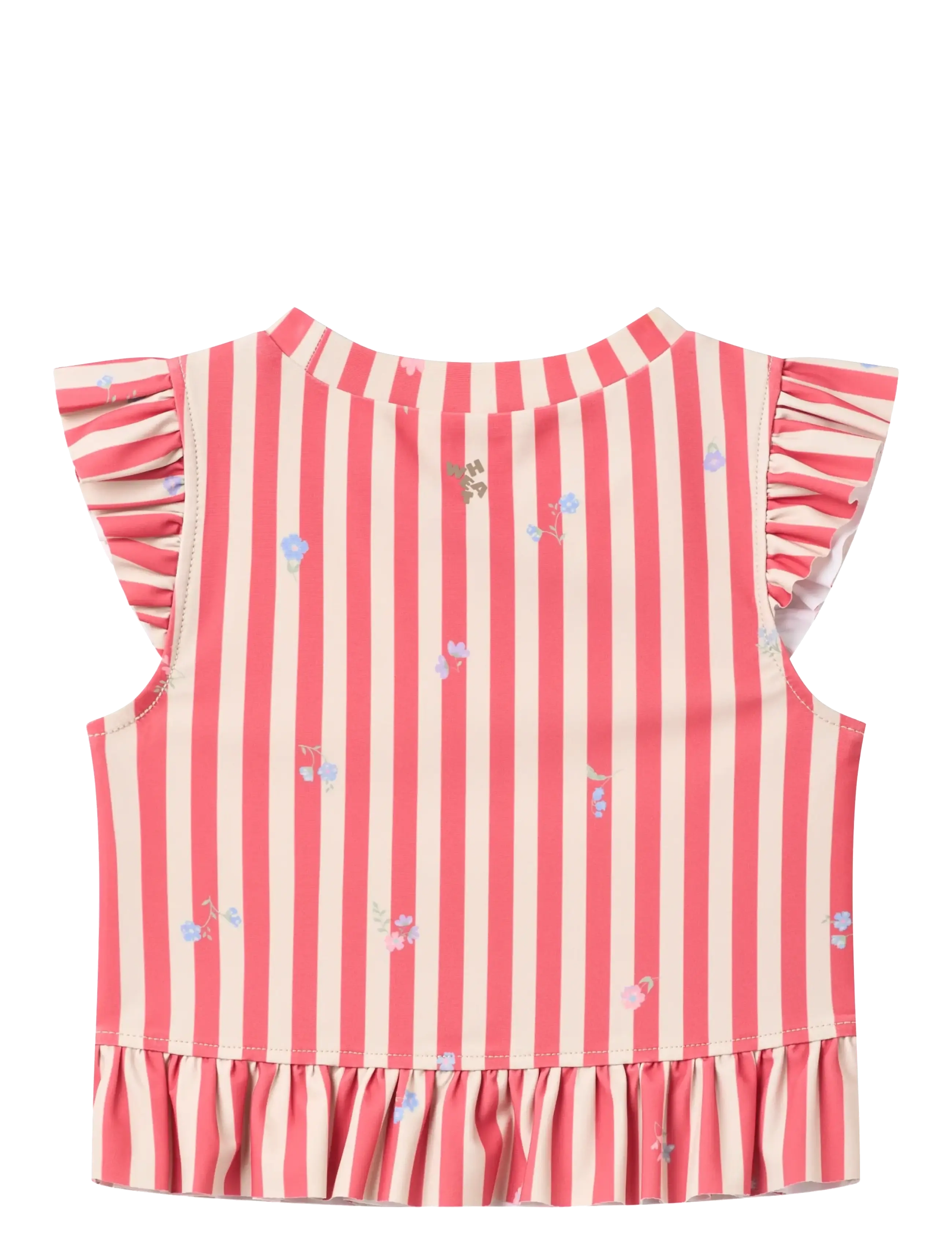Wheat - Swim Set 2-piece Alma - uv clothing - red stripe flowers - 3