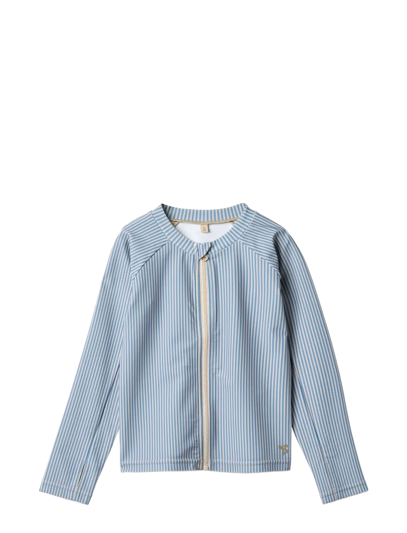 Wheat Swim t-shirt L/S zip Ada - Ujumisriiete ülaosad - BLUE SWIM STRIPE / blue