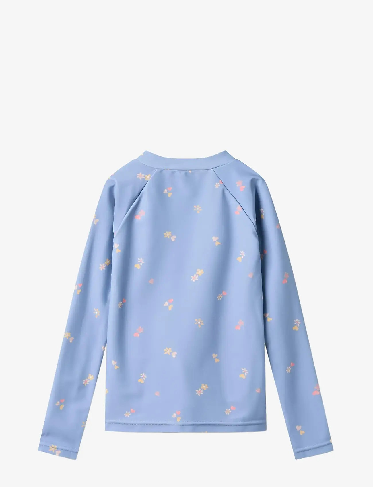 Wheat - Swim t-shirt L/S zip Ada - ujumisriiete ülaosad - morning sky hearts - 1