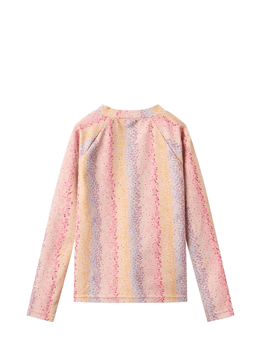 Wheat - Swim t-shirt L/S zip Ada - bade-oberteile - multi rainbow - 2