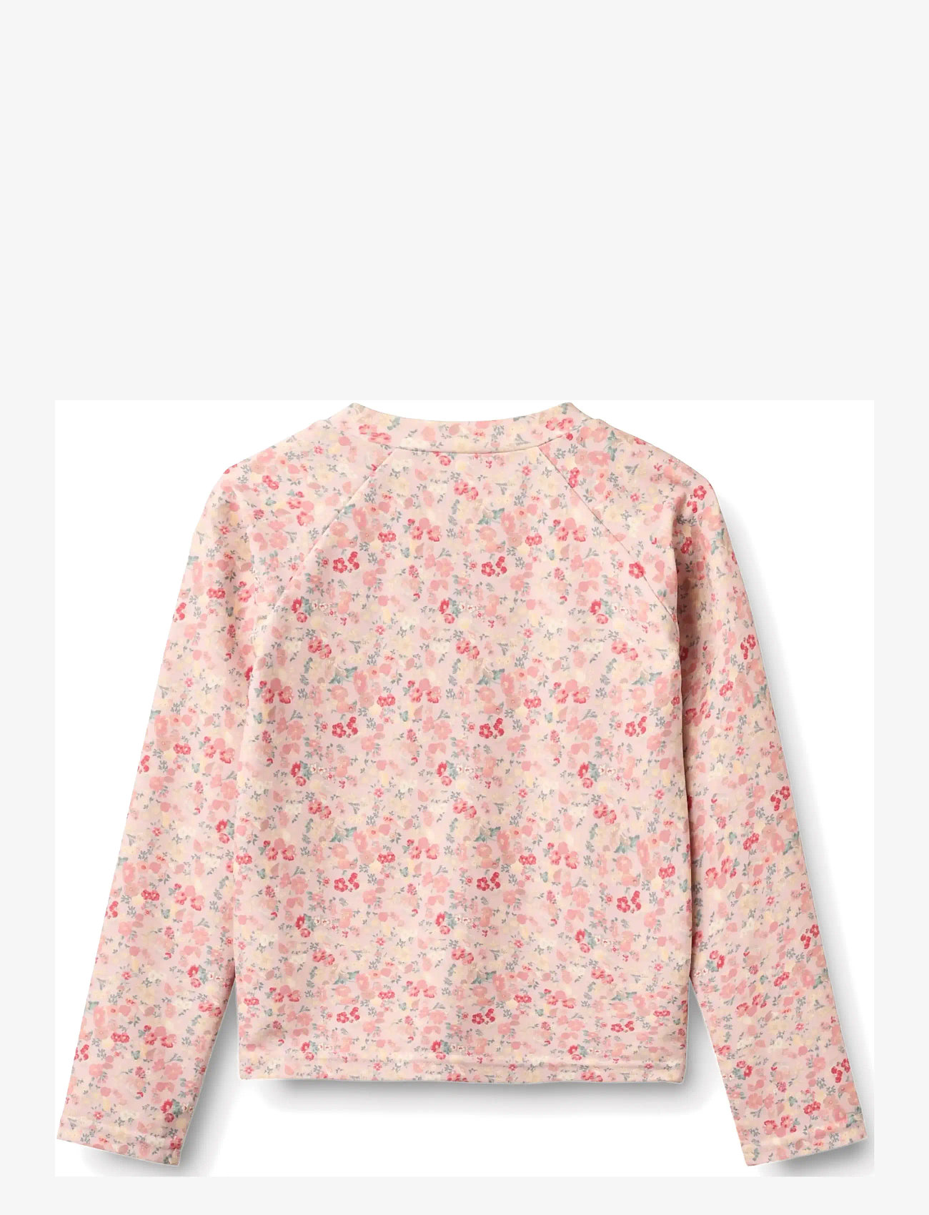 Wheat - Swim T-shirt L/S Zip Ada - ujumisriiete ülaosad - powder flowers and seashells - 1