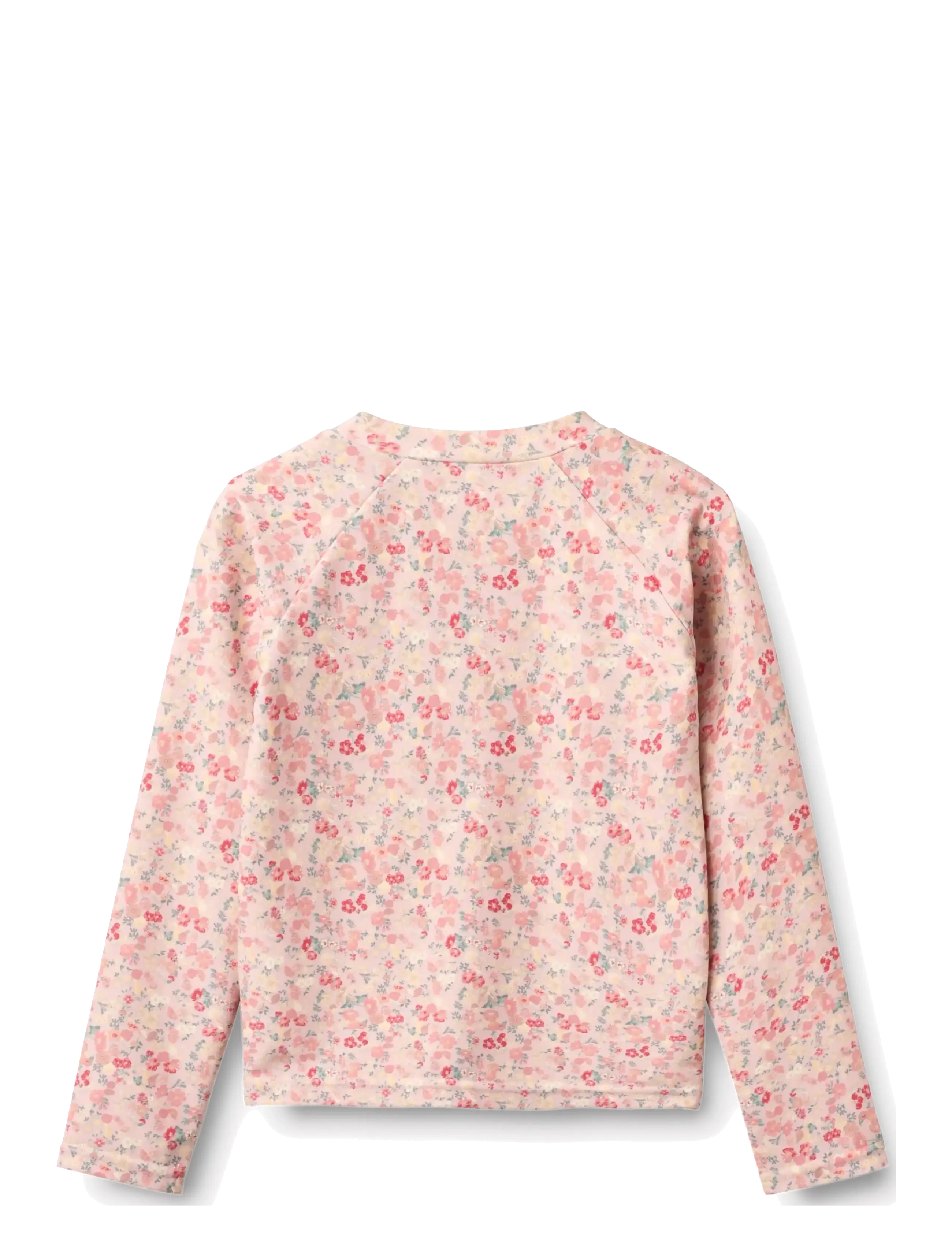 Wheat - Swim T-shirt L/S Zip Ada - ujumisriiete ülaosad - powder flowers and seashells - 1