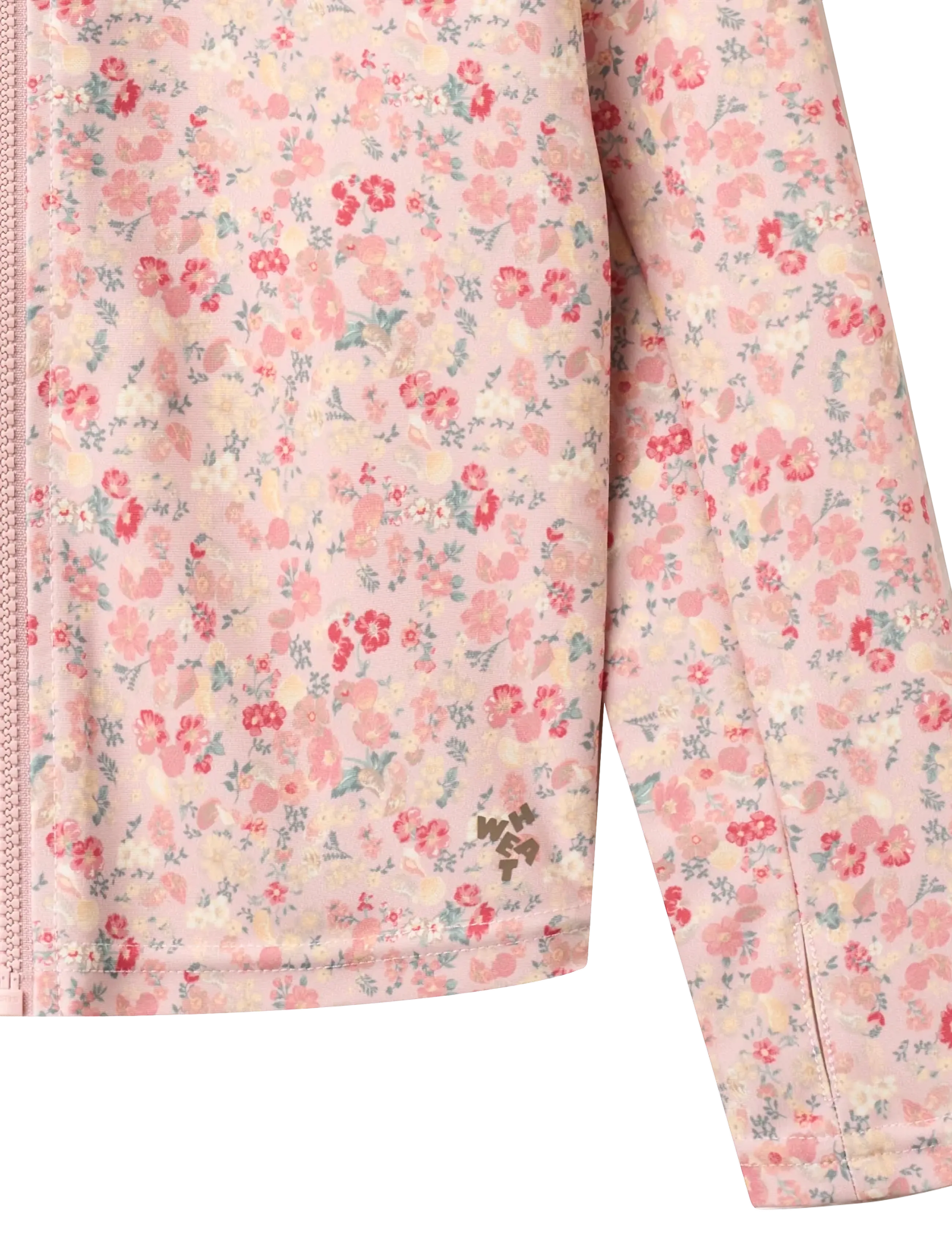 Wheat - Swim T-shirt L/S Zip Ada - ujumisriiete ülaosad - powder flowers and seashells - 2