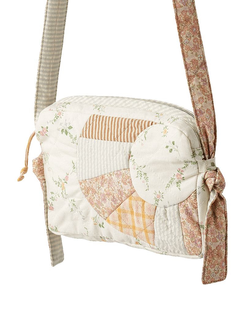 Wheat - Sunday Bag Moono - ivory checked flowers - 1