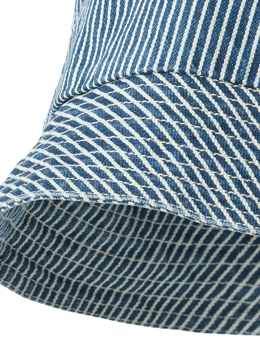 Wheat - Bucket Hat Charlie - vinter tilbehør - denim stripe - 1