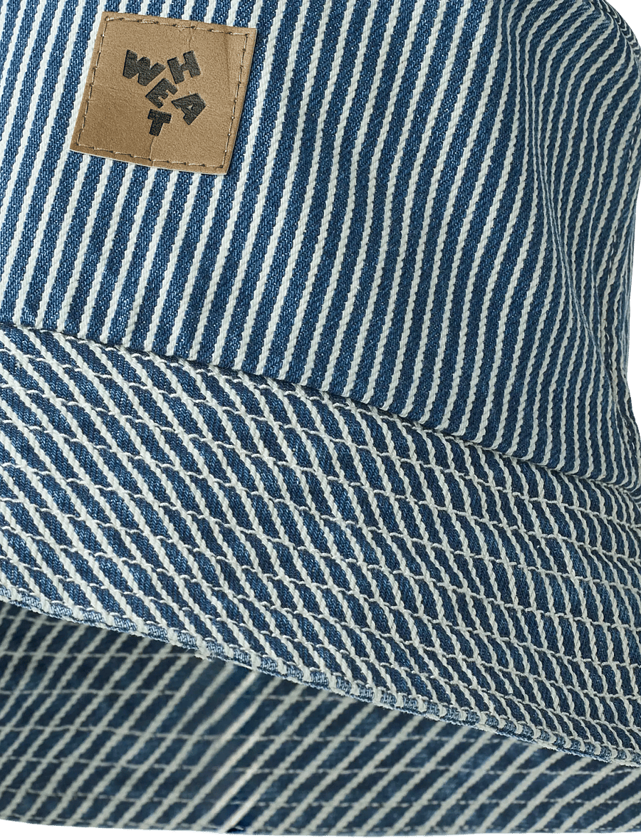 Wheat - Bucket Hat Charlie - vinter tilbehør - denim stripe - 2