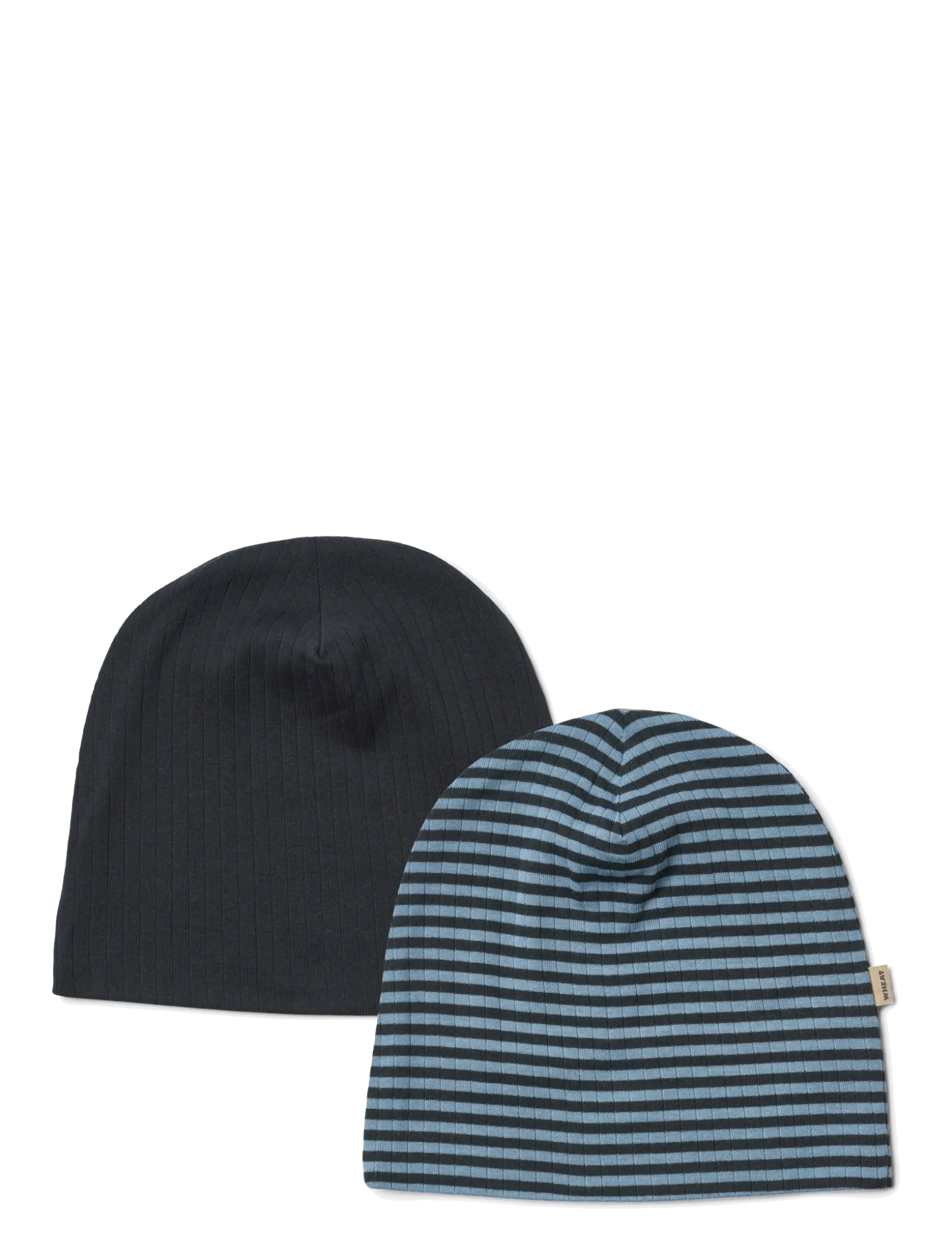 Wheat - 2 Hat Soft Aidan - bright blue stripe - 1