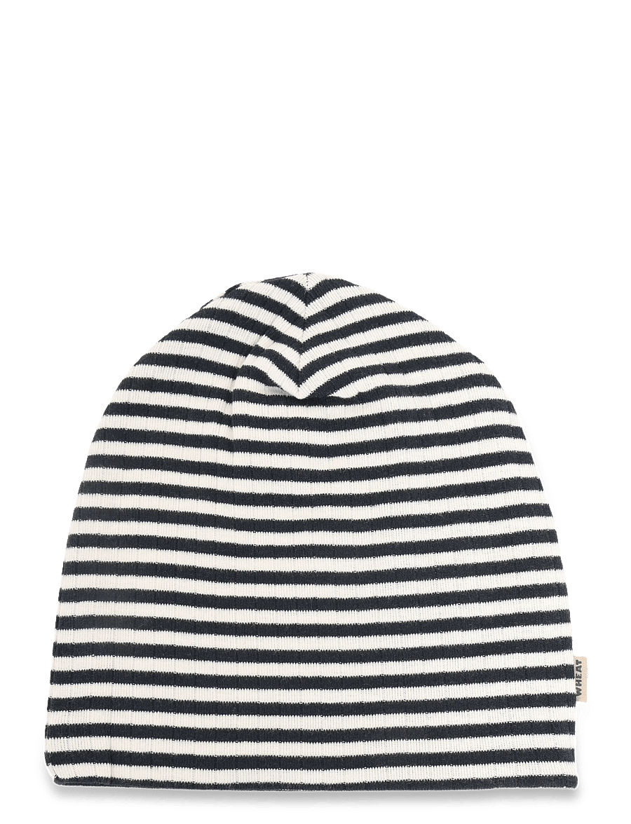 Wheat - 2 Hat Soft Aidan - beanies - navy rib stripe - 0