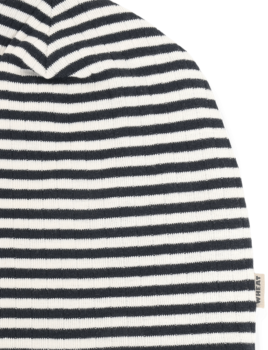 Wheat - 2 Hat Soft Aidan - beanies - navy rib stripe - 2