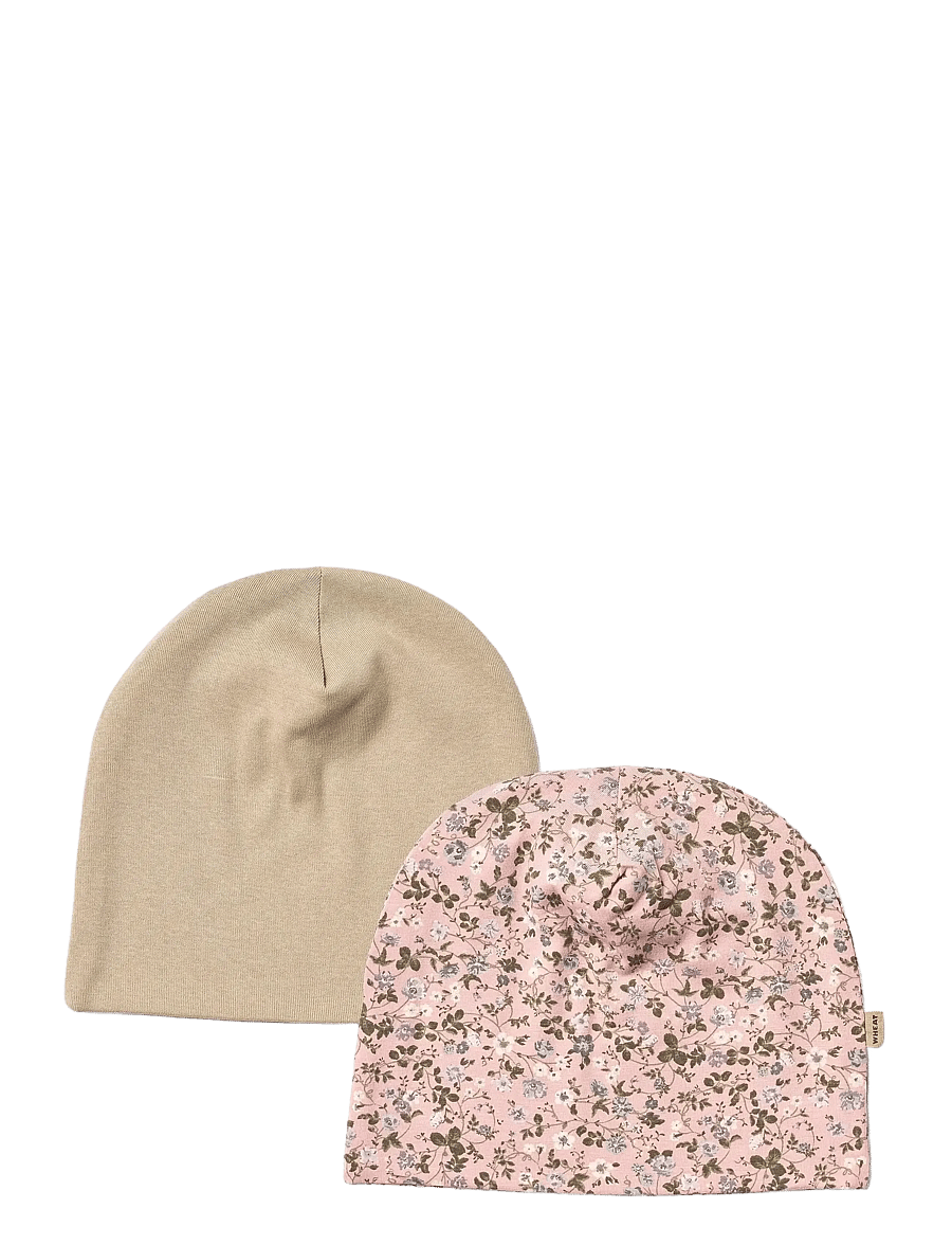 Wheat - 2 Hat Soft Aidan - rose powder flowers - 0