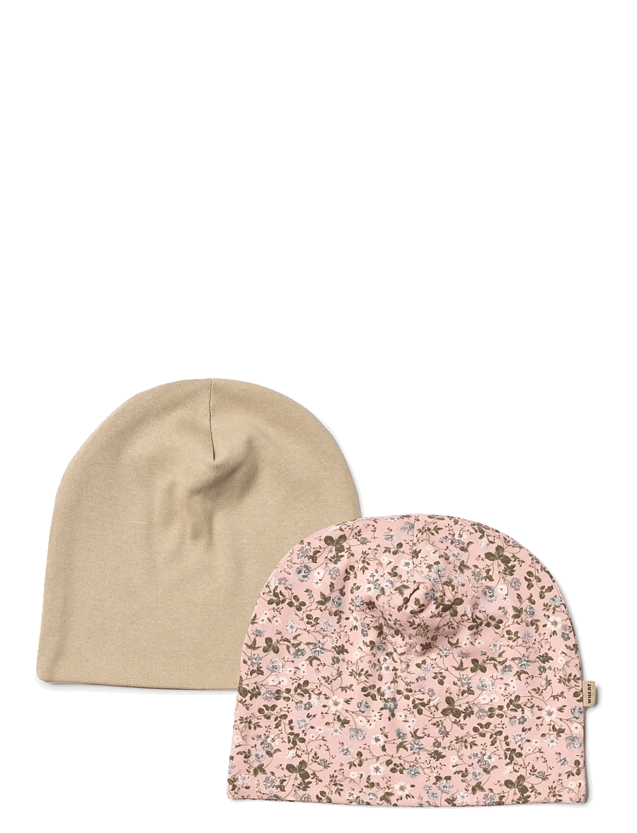 Wheat - 2 Hat Soft Aidan - rose powder flowers - 1