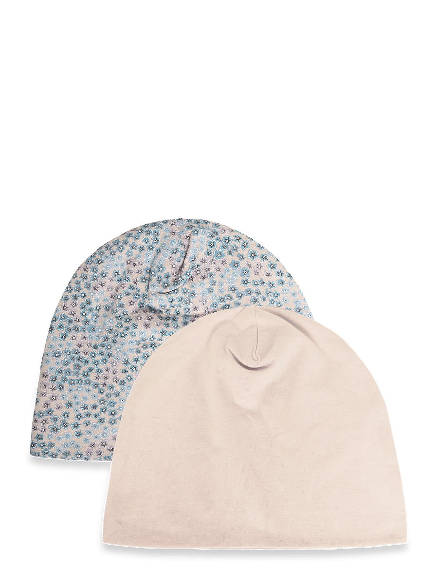 Wheat - 2 Hat Soft Aidan - powder blue flowers - 1