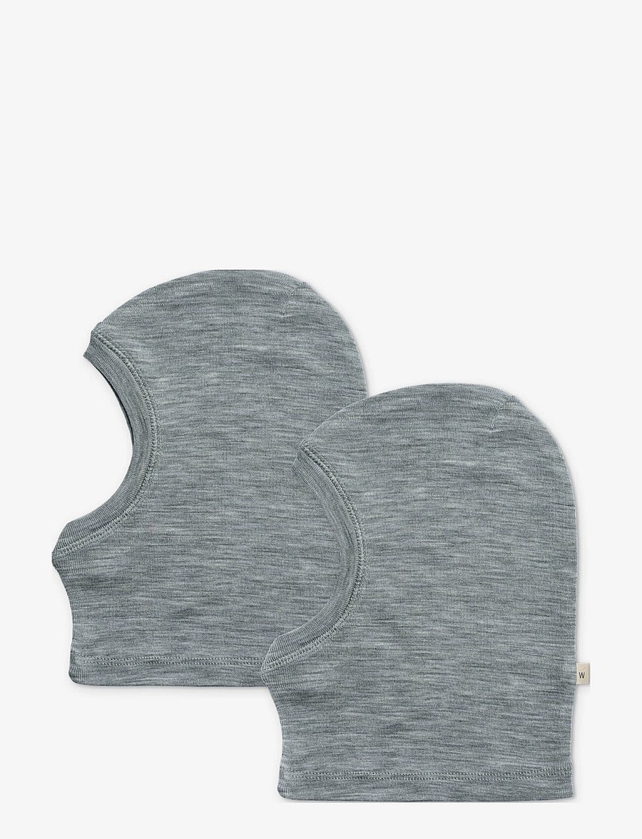 Wheat - 2 Wool Balaclava Kim - talveaksessuaarid - melange grey - 0