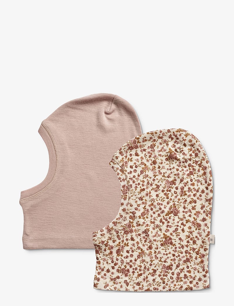 Wheat - 2 Wool Balaclava Kim - winteraccessoires - rose flowers - 0