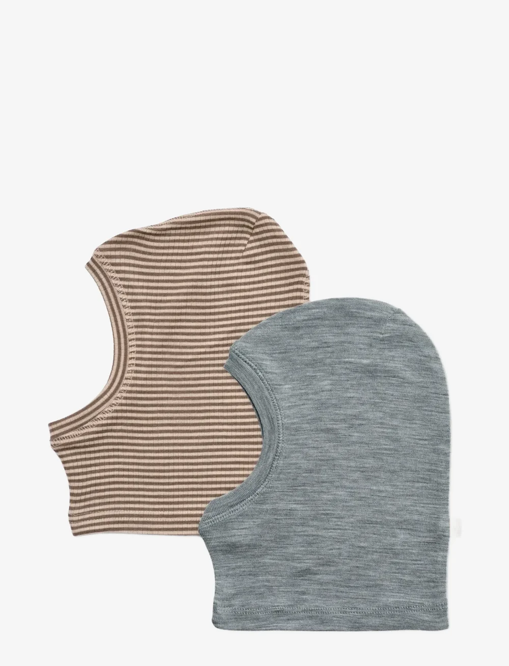 Wheat - 2 Wool Balaclava Kim - vinteraccessoarer - wood stripe - 1